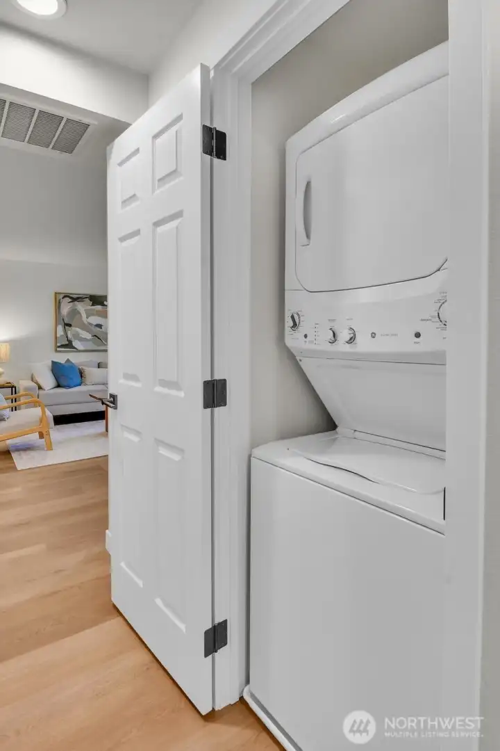 Convenient brand new, in-unit washer and dryer—adding ease to everyday living.