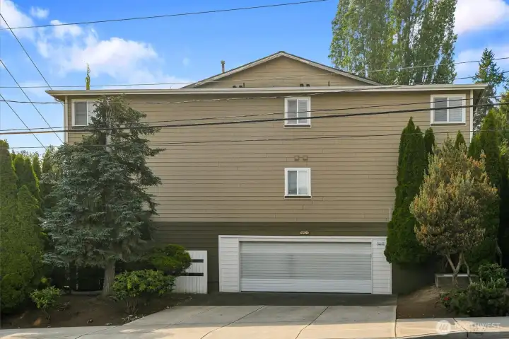 Charming boutique building nestled in a quiet residential setting.