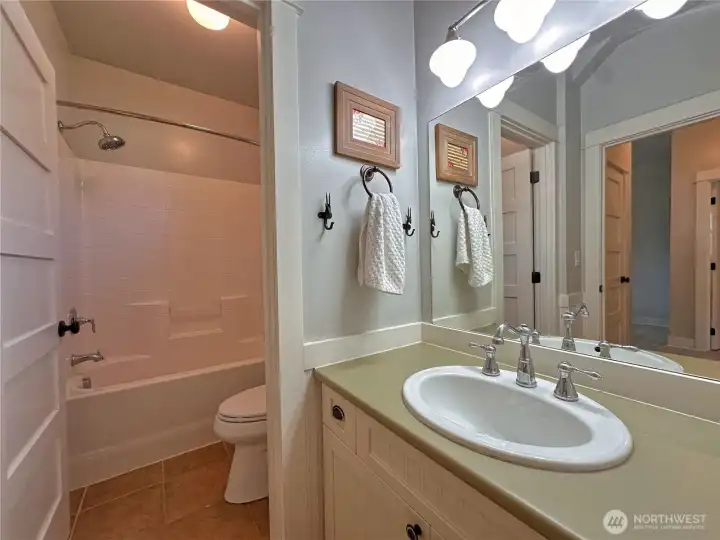 Guest bathroom on main floor. Guest bathroom on main floor.