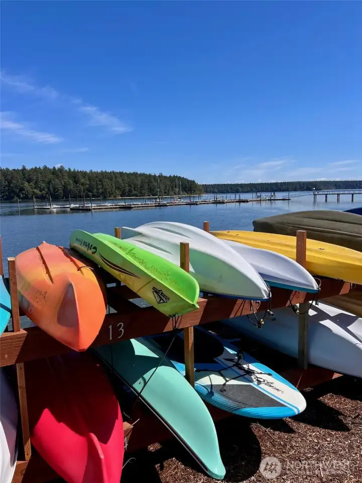 Convenient storage for those kayaks and boards