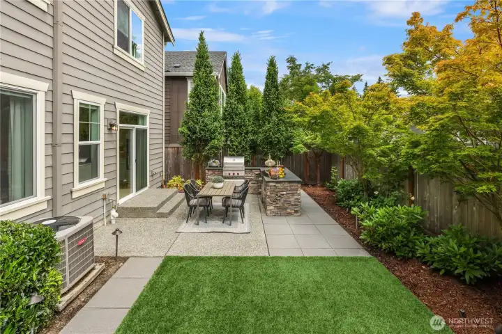 Outdoor oasis for entertaining while providing plenty of privacy. Outdoor oasis for entertaining while providing plenty of privacy.