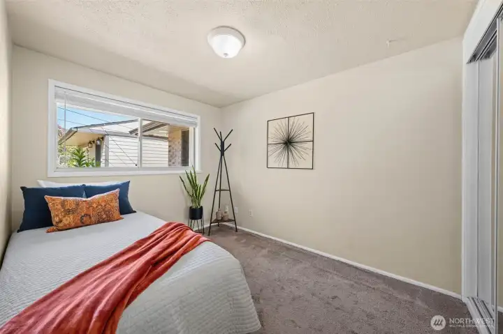 A quiet retreat overlooking the private backyard. A quiet retreat overlooking the private backyard.