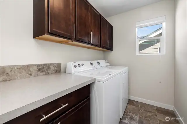 Utility Room with Washer and Dryer to Convey