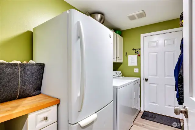 Large laundry room off the garage.