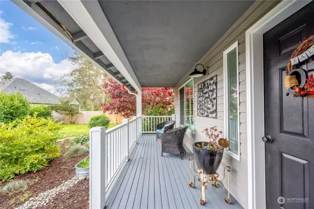 Covered entry porch.