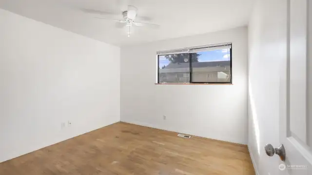 Bedroom #1 of 3: enjoy fresh interior paint and hardwood floors throughout