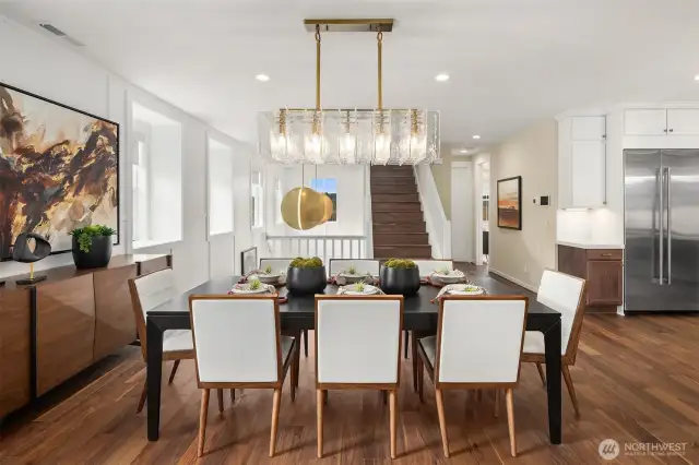 Open layout, perfect for entertaining. Photo of the Alabaster model home, includes upgrades & is not of actual home listed for sale.