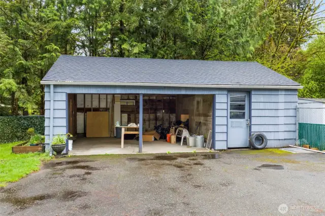 2 car carport and extra storage