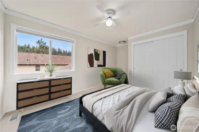 Guest Bedroom Virtually Staged