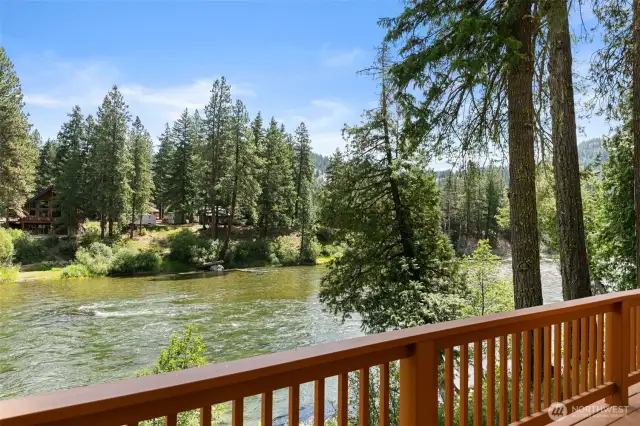 River view from deck.