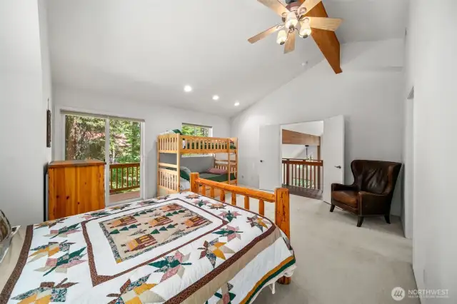 Primary upper bedroom.