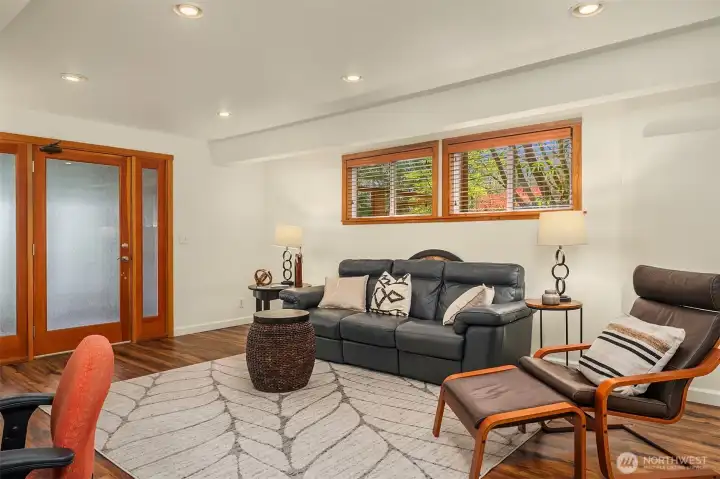The lower level is versatile as a recreation room. Need extended living for family, friends or an Au Pair?