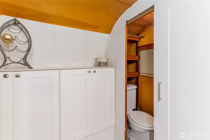 restroom off of kitchen