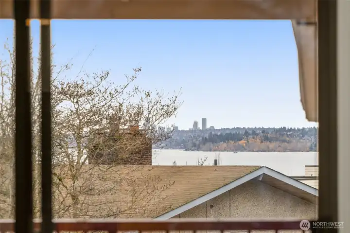 View of city & lake!