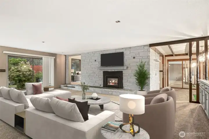 Living Room  (virtually staged)