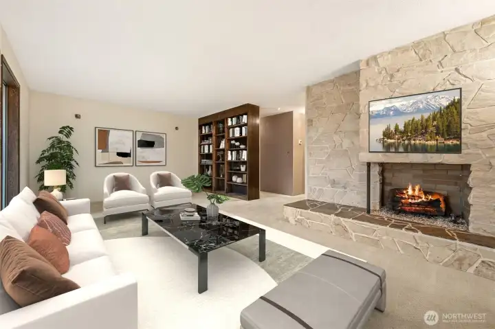 Family Room  (virtually staged)