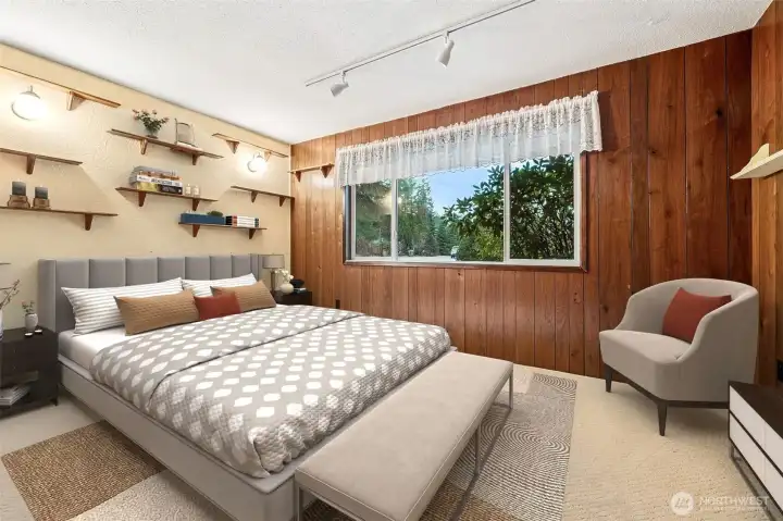 Bedroom (virtually staged)