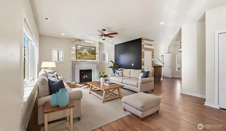 Designer touches throughout. (virtually staged)