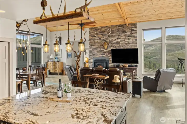 Open concept Great Room / kitchen