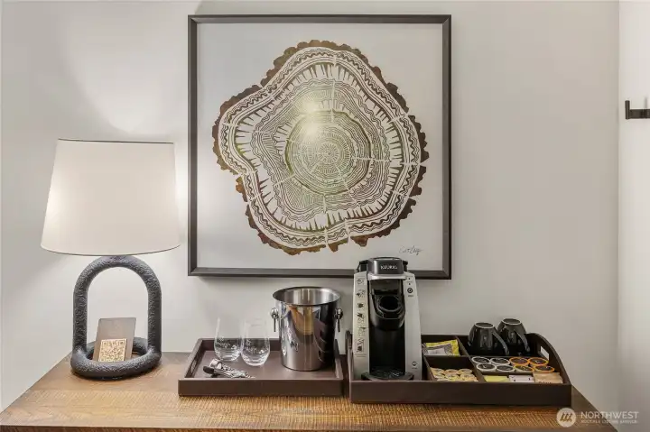 Comfortable studio layout with stylish decor