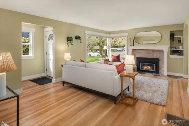 Just refinished hardwoods and fresh paint immediately give you a sense of freshness.