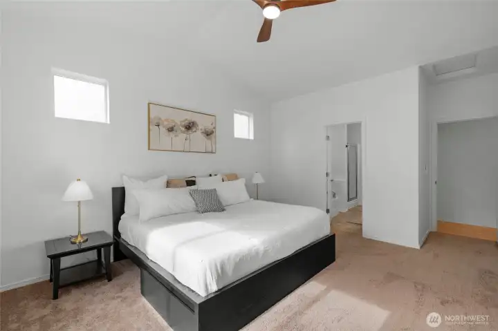 MAIN FLOOR PRIMARY SUITE | This view shows the connection to private en-suite.