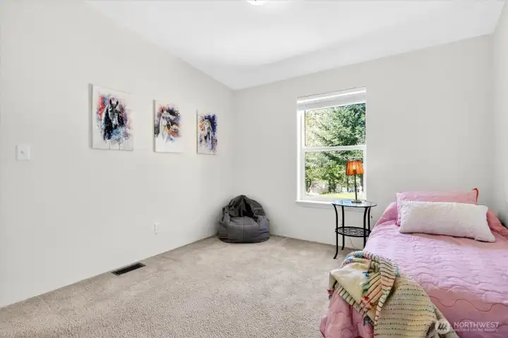 Cozy bedroom with soft lighting