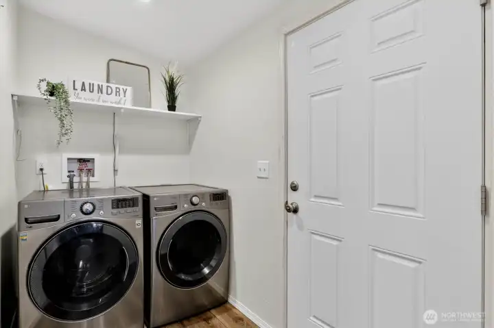 Laundry area with washer and dryer