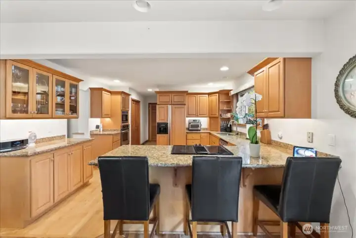 Bright gourmet kitchen designed for functionality, entertaining, and everyday comfort.