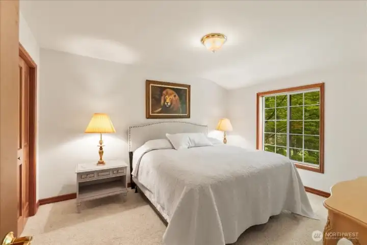 Relaxing bedroom retreat with spacious layout and elegant furniture placement possibilities.