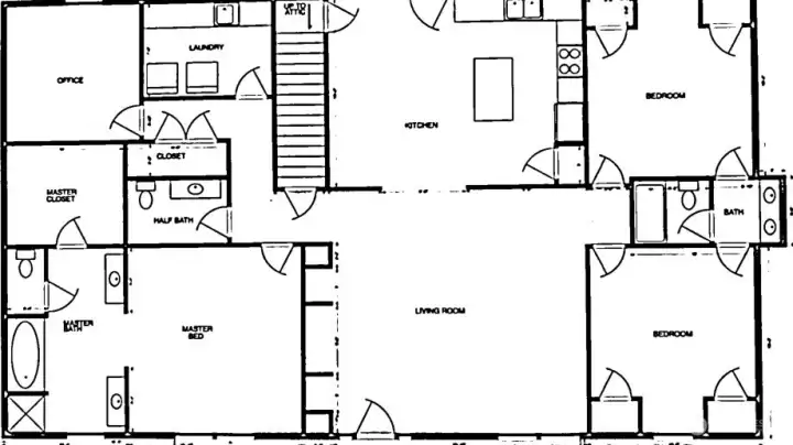 Floor plan of main level