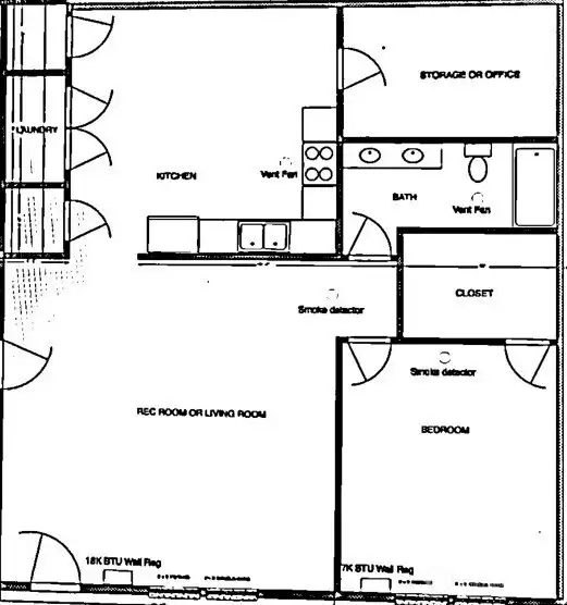 Floor plan of ADU