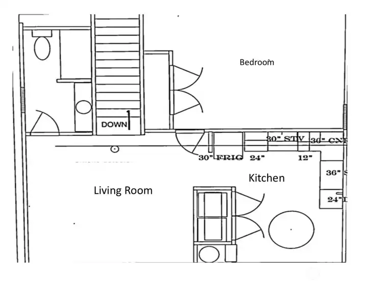 Floor plan of apartment
