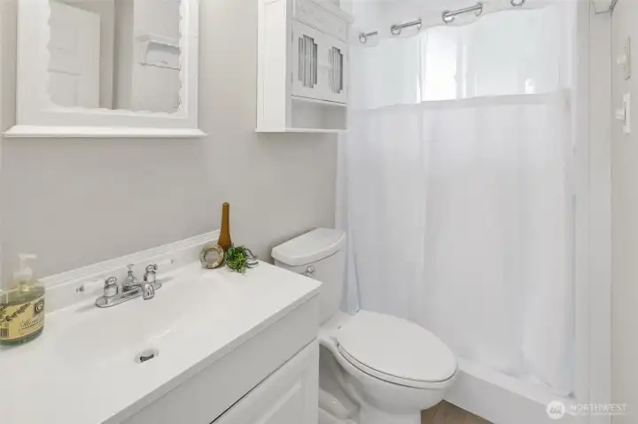 3/4 Bath in the basement. This is one of the most recent updated spaces.