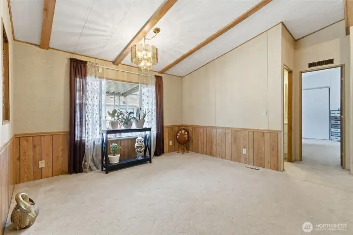 Family Room w/Vaulted Ceilings