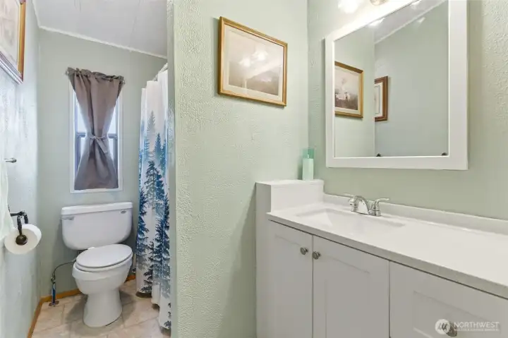 Updated Main/Hall Bath. Plumbing was updated in 2019 with new PEX lines!
