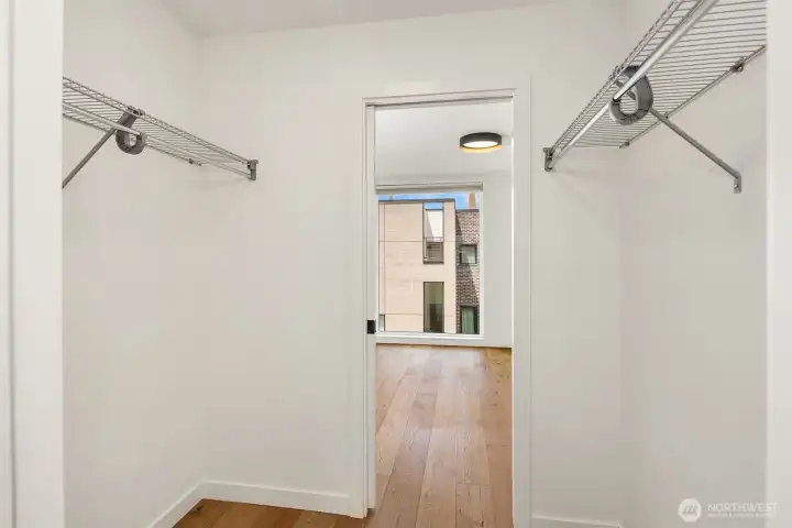 Primary closet Primary closet