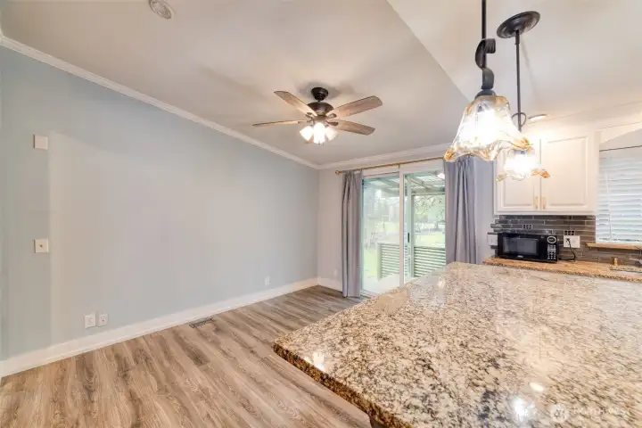 Dining Room with Kitchen View