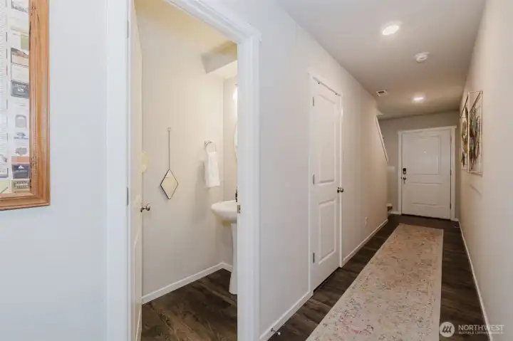 Downstairs powder room Downstairs powder room