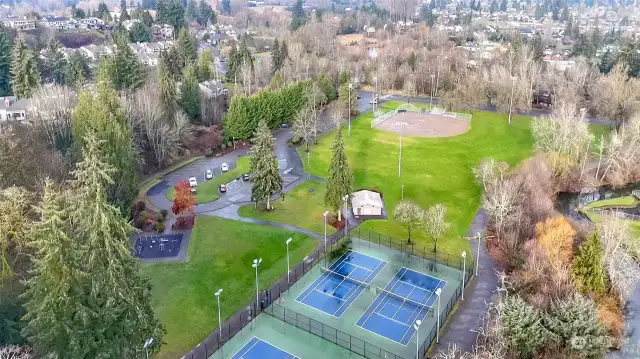 Nearby tennis courts and baseball diamond - such a great location!