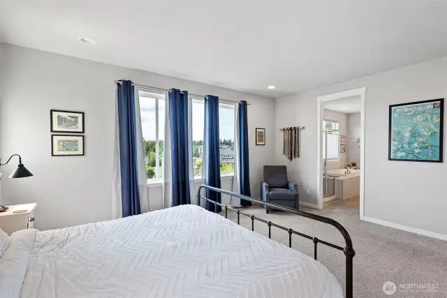 Primary suite with beautiful natural light