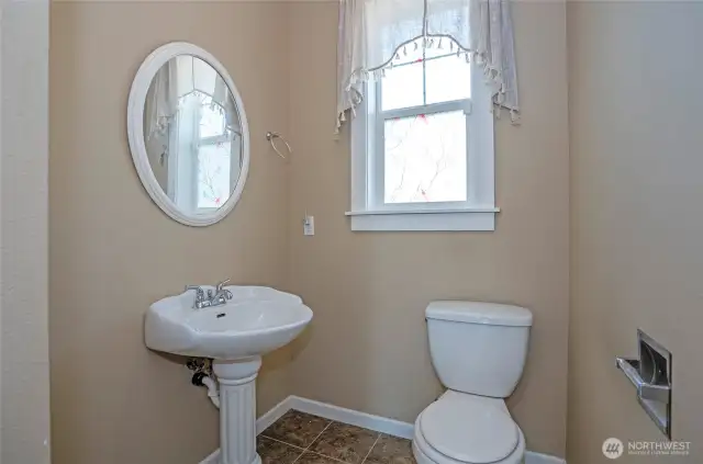 Guest powder room situated on the main floor.