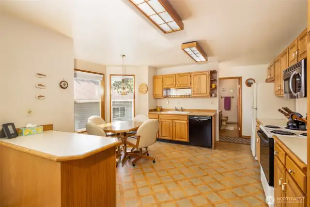 Large open kitchen