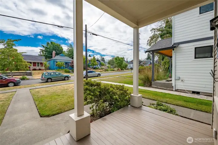 View looking east from the front porch