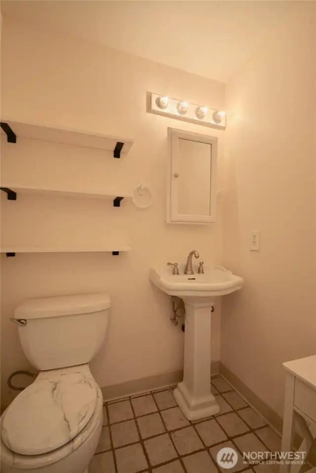 Main guest bath downstairs.