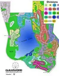 map of Clearwood 10 miles of walking trails.