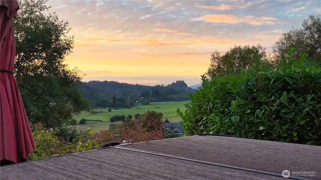 View from hot tub