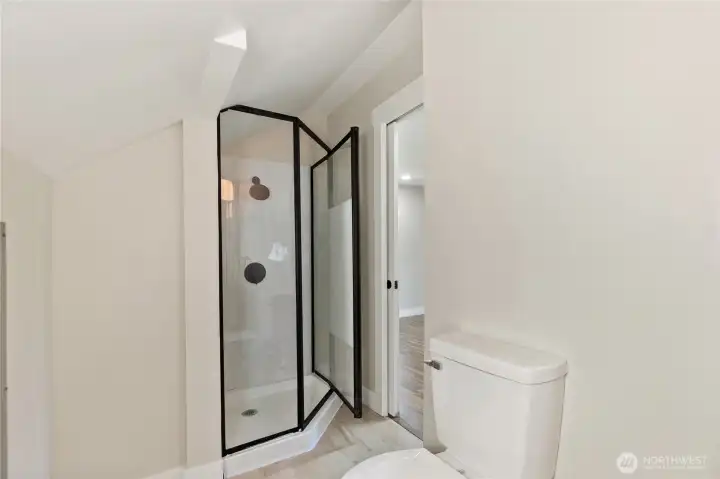 3/4 bath upper level