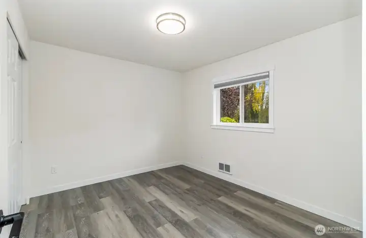 Looking into the guest bedroom, all updated- and new