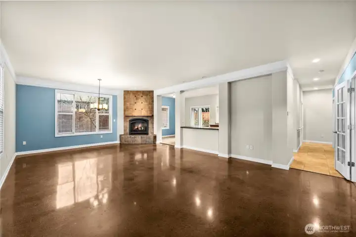 Downstairs Living & Dining Room